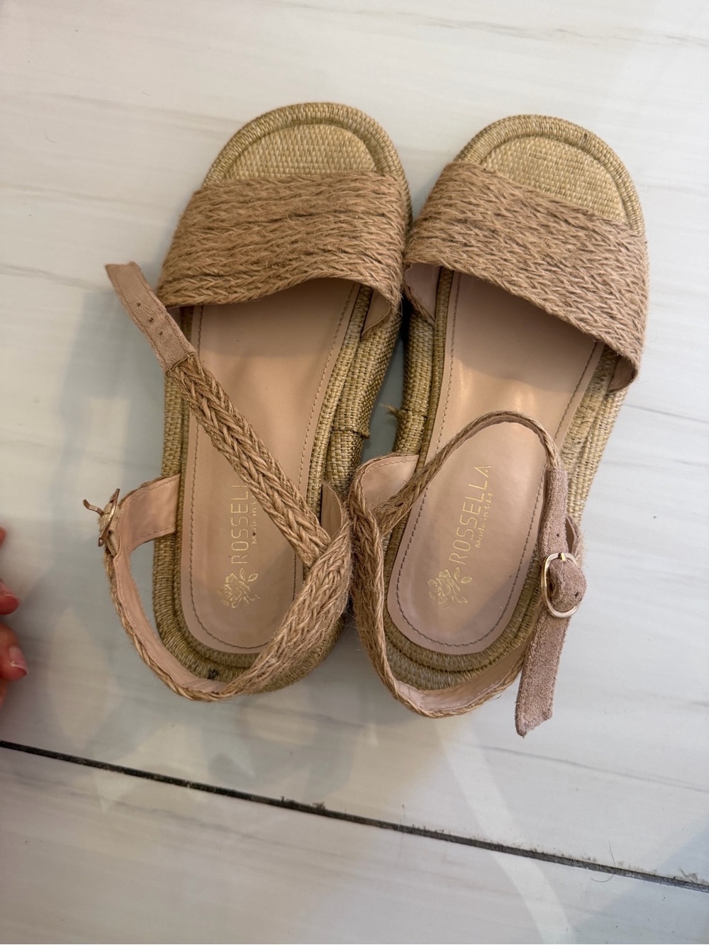 Rossella Tan Braided Espadrille Slingbacks